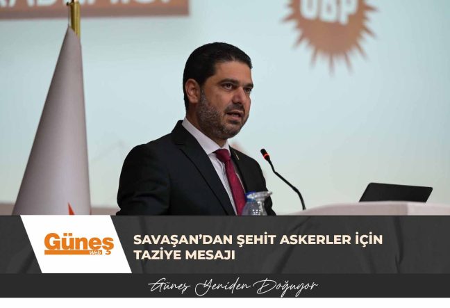 Savaşan’dan Şehit Askerler İçin Taziye Mesajı