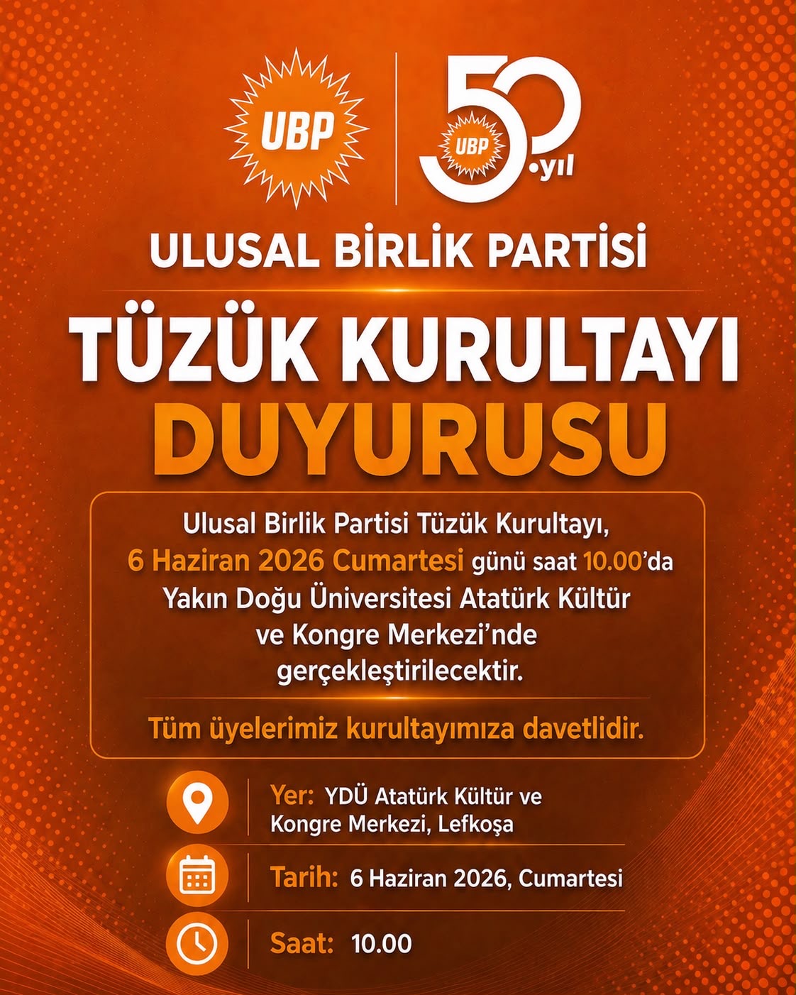 TÜZÜK KURULTAYI DUYURUSU